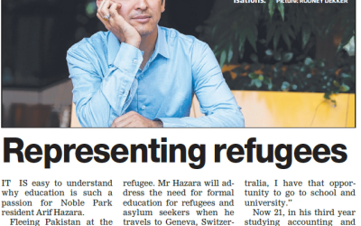 Doxa Cadet represents refugees for Australia